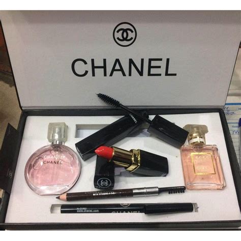 chanel perfumes set|chanel perfume and lipstick set.